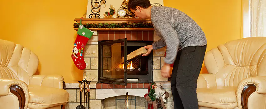 Rusted Metal Fireplace Restoration in Norwood, Ohio